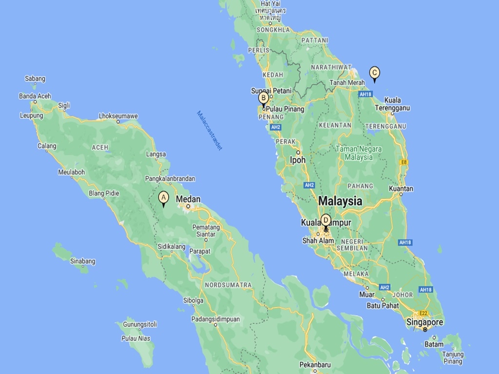 Sumatra, Penang, Perhentian & Kuala Lumpur