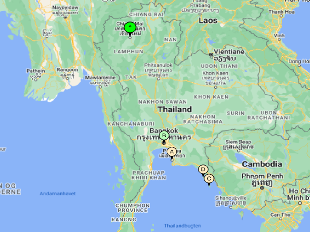 Chiang Mai, My Dream, Bangkok, Koh Kood & Koh Chang